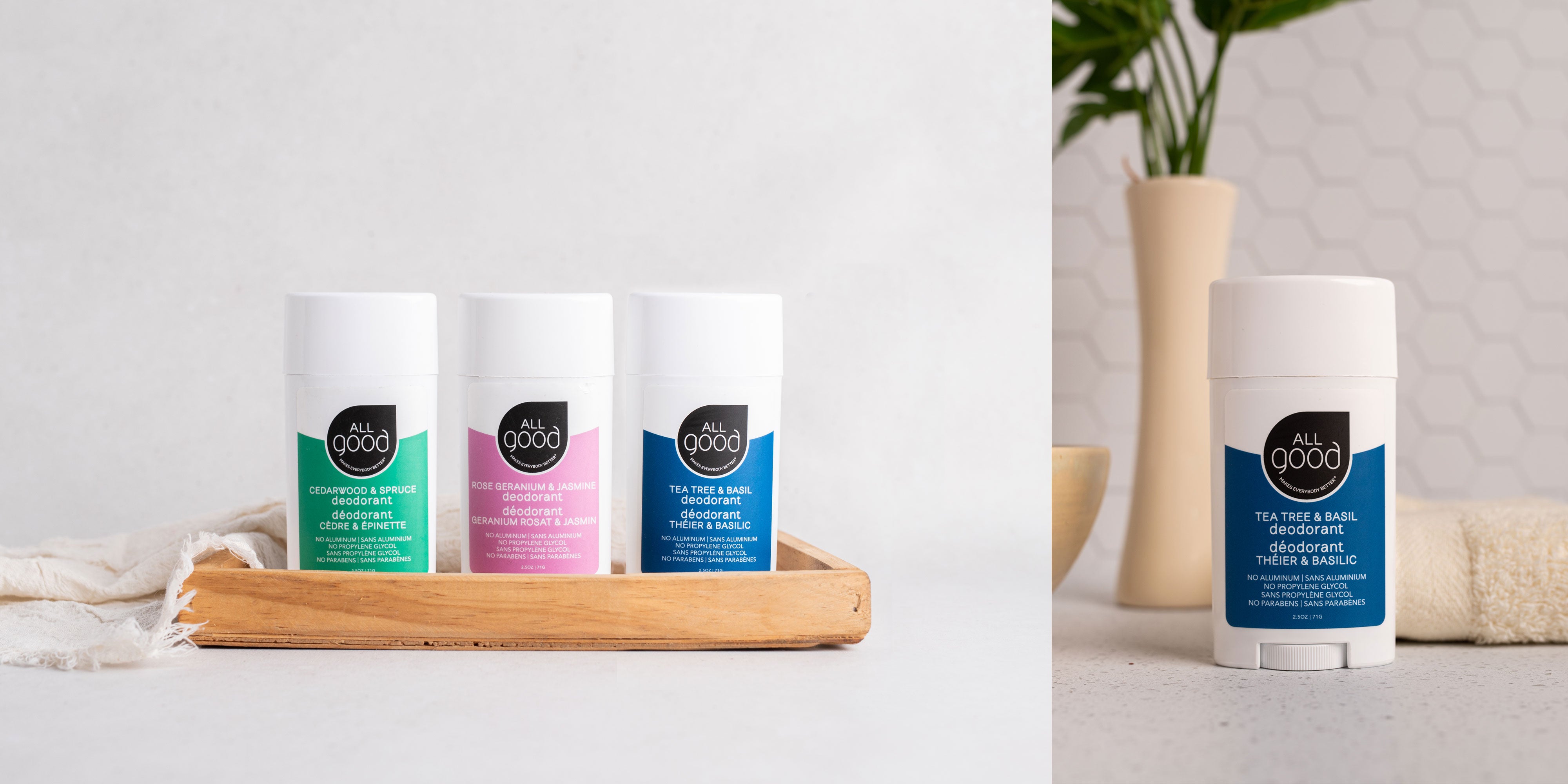 All Good Body Care - Hero Deodorant Collage