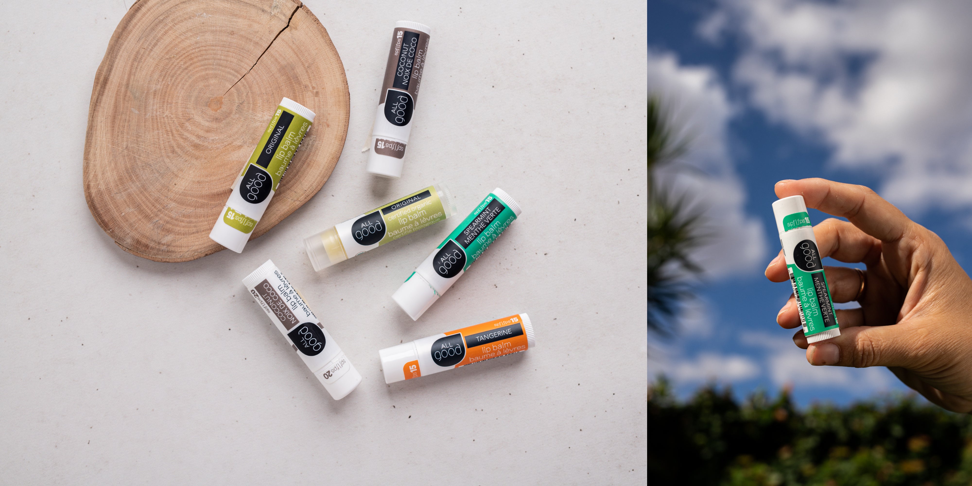 All Good Body Care - Hero Lips Banner Collage