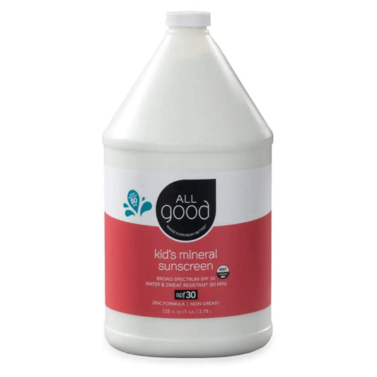 All Good Body Care - SPF30 Kid’s Mineral Sunscreen – Refill Size, 1 gallon - 1