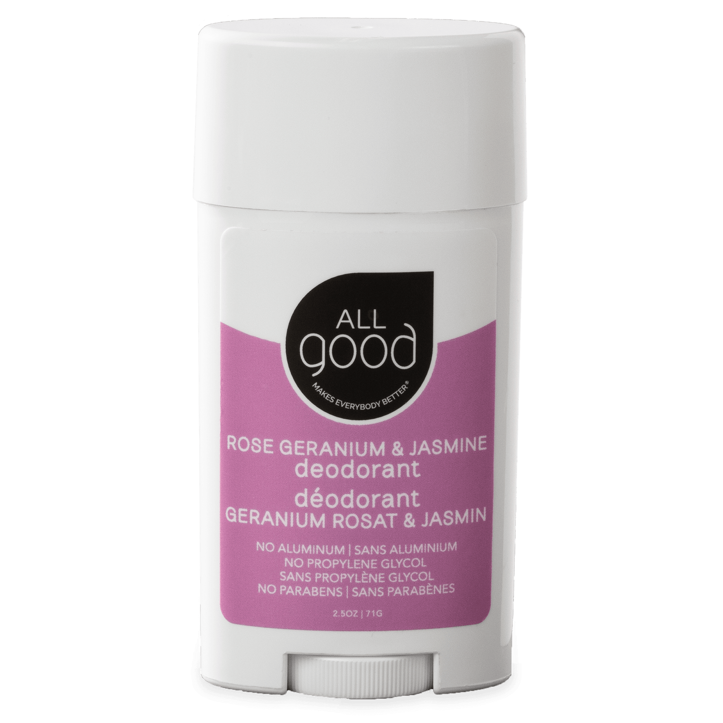All Good Body Care - All Good Deodorant - Rose Geranium & Jasmine, 2.5 oz - 1