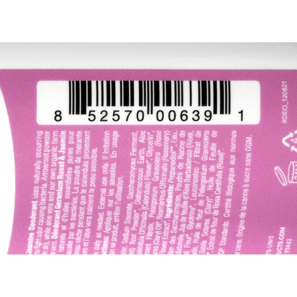 All Good Body Care - All Good Deodorant - Rose Geranium & Jasmine, 2.5 oz - 3
