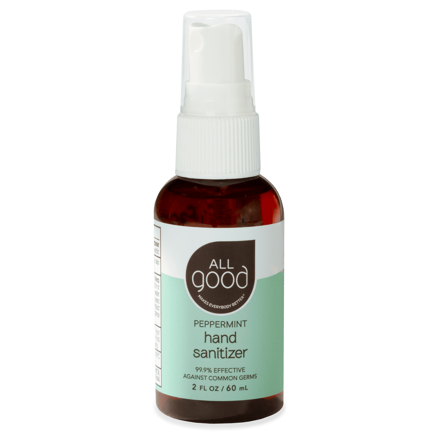 All Good Body Care - Peppermint Hand Sanitizer Spray, 2 oz - 1