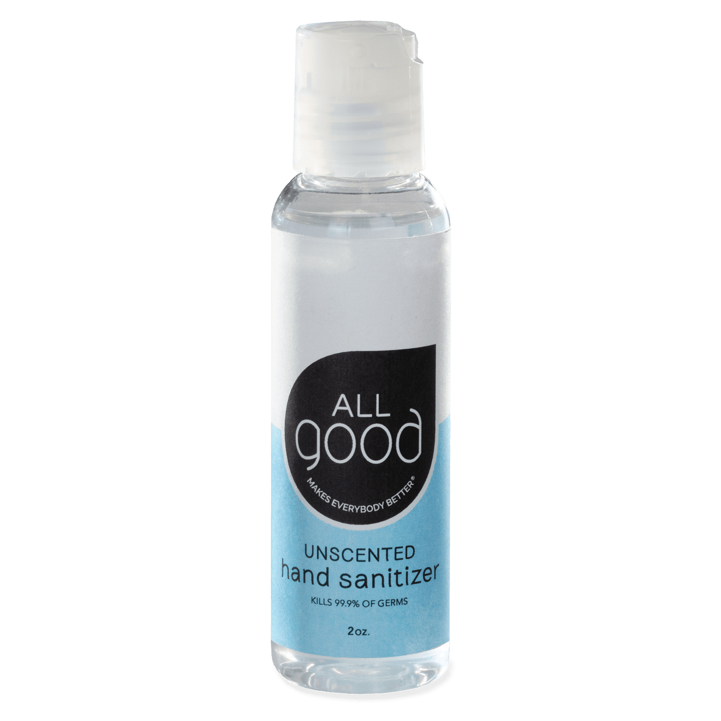 All Good Body Care - Unscented Hand Sanitizer Gel, 2 oz - 2 Pack - 1