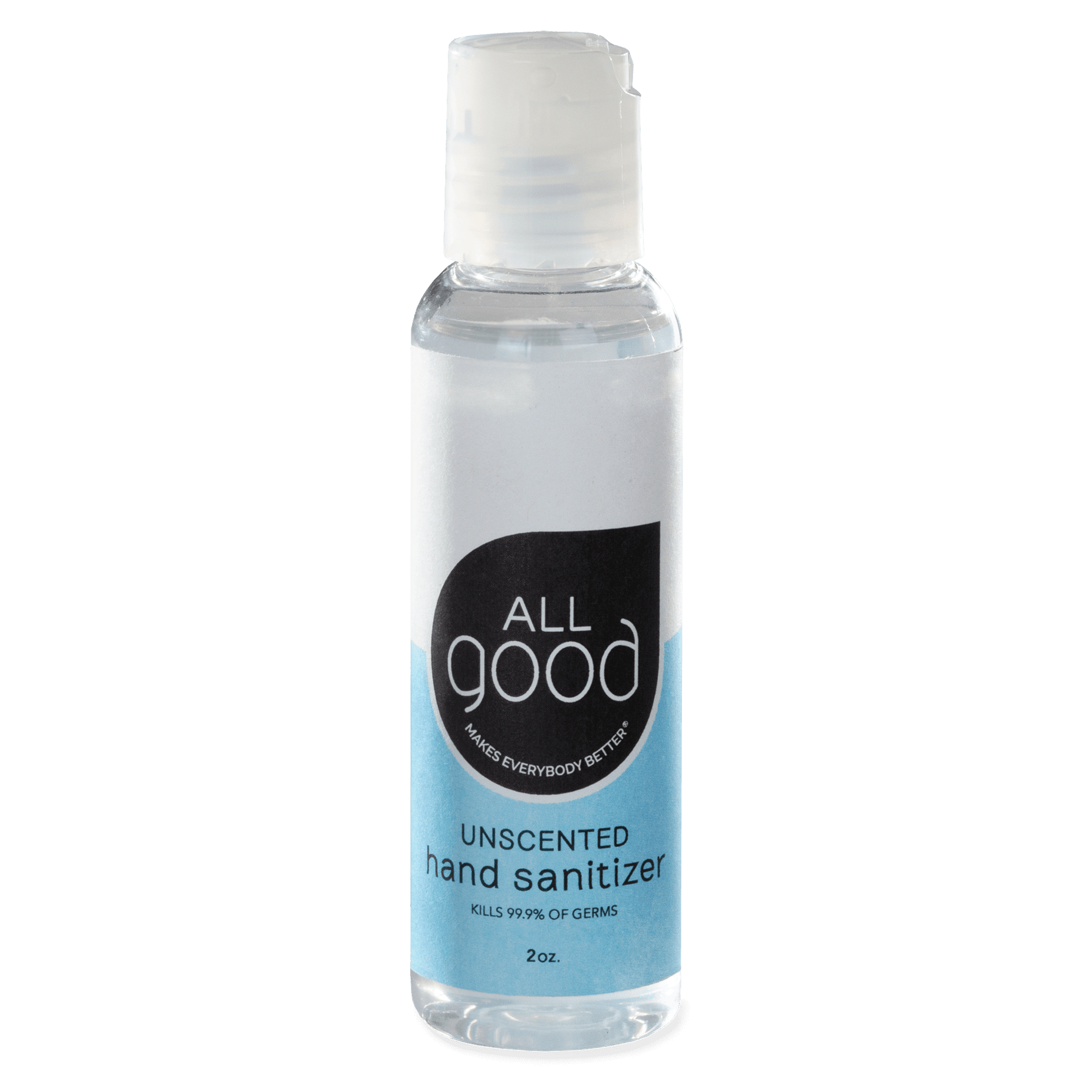 All Good Body Care - Unscented Hand Sanitizer Gel, 2 oz - 2 Pack - 1
