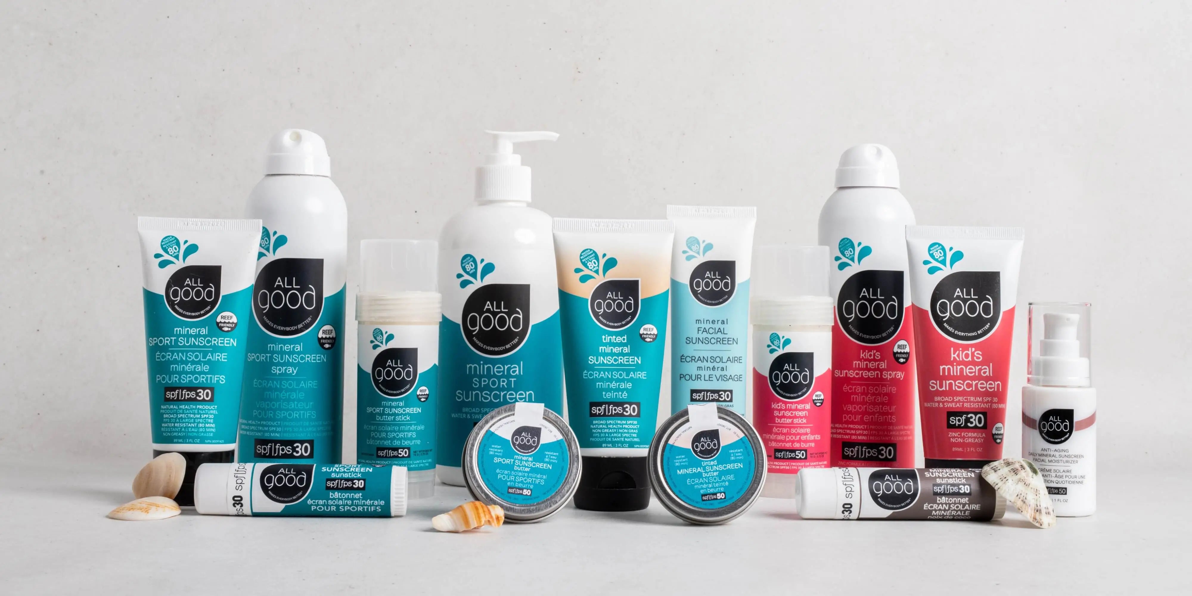 All Good Body Care - Hero All Sun Products