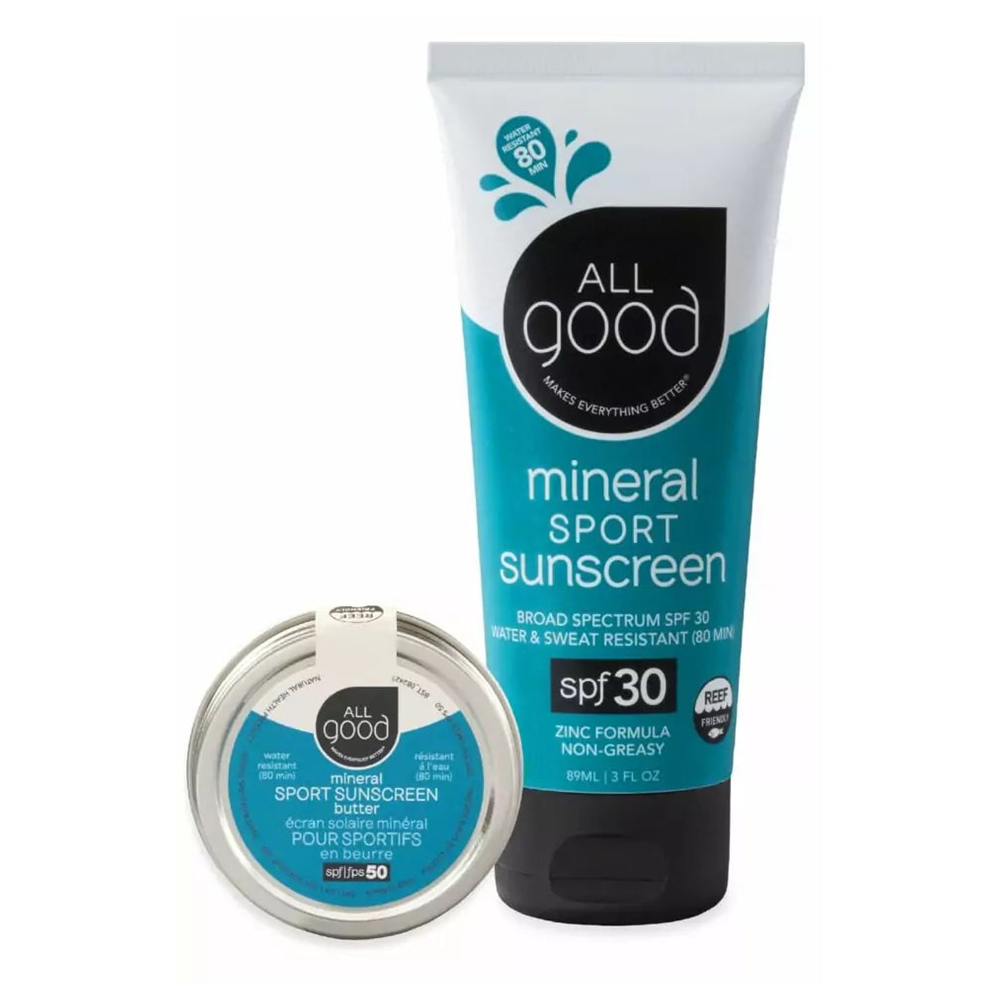 All Good Body Care - Mineral Sport Sunscreen Combo Pack