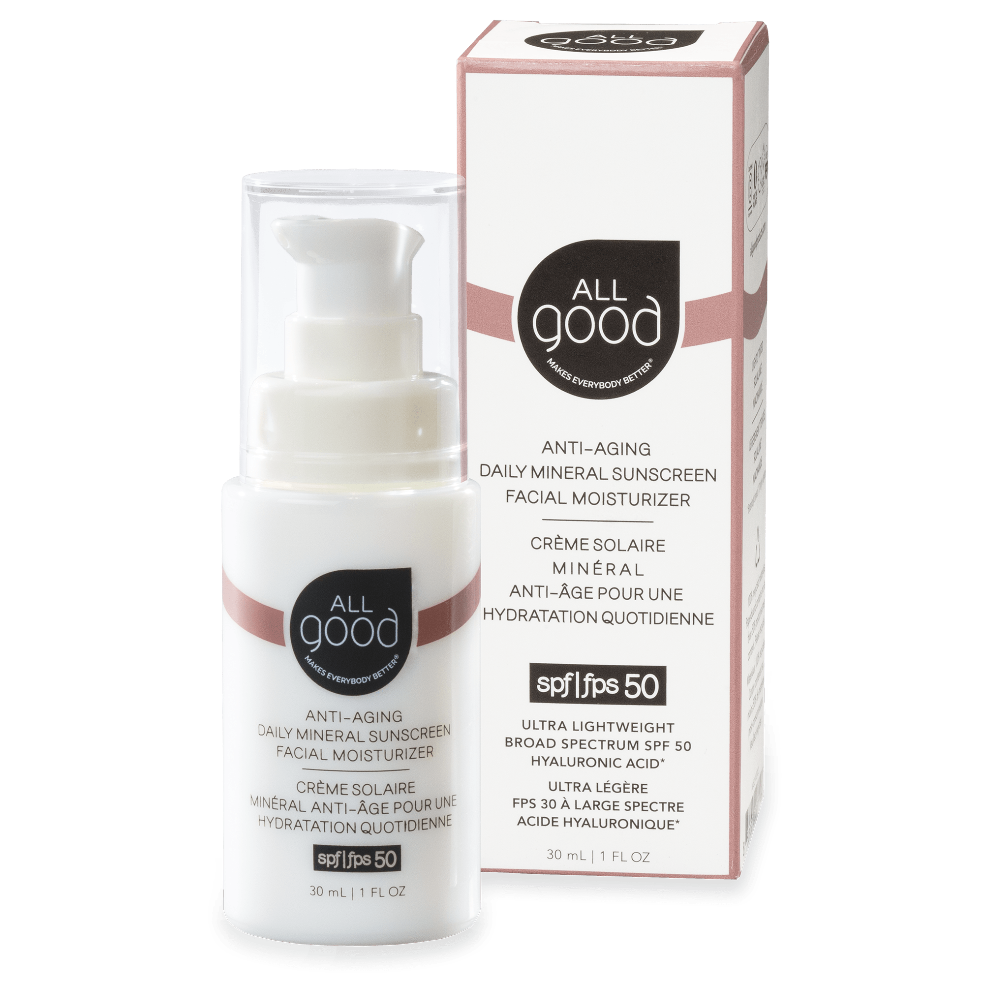 SPF50 Anti-Aging Daily Mineral Sunscreen Facial Moisturizer, 1 oz