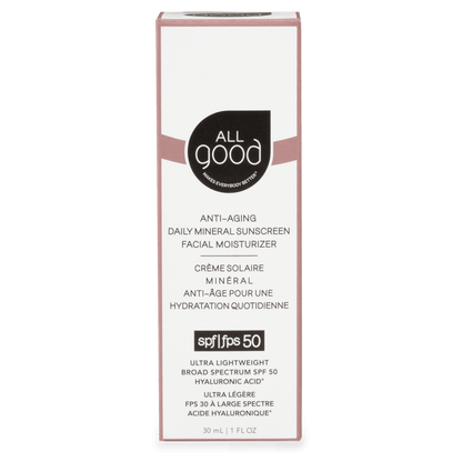 All Good Body Care - SPF50 Anti-Aging Daily Mineral Sunscreen Facial Moisturizer, 1 oz - 4