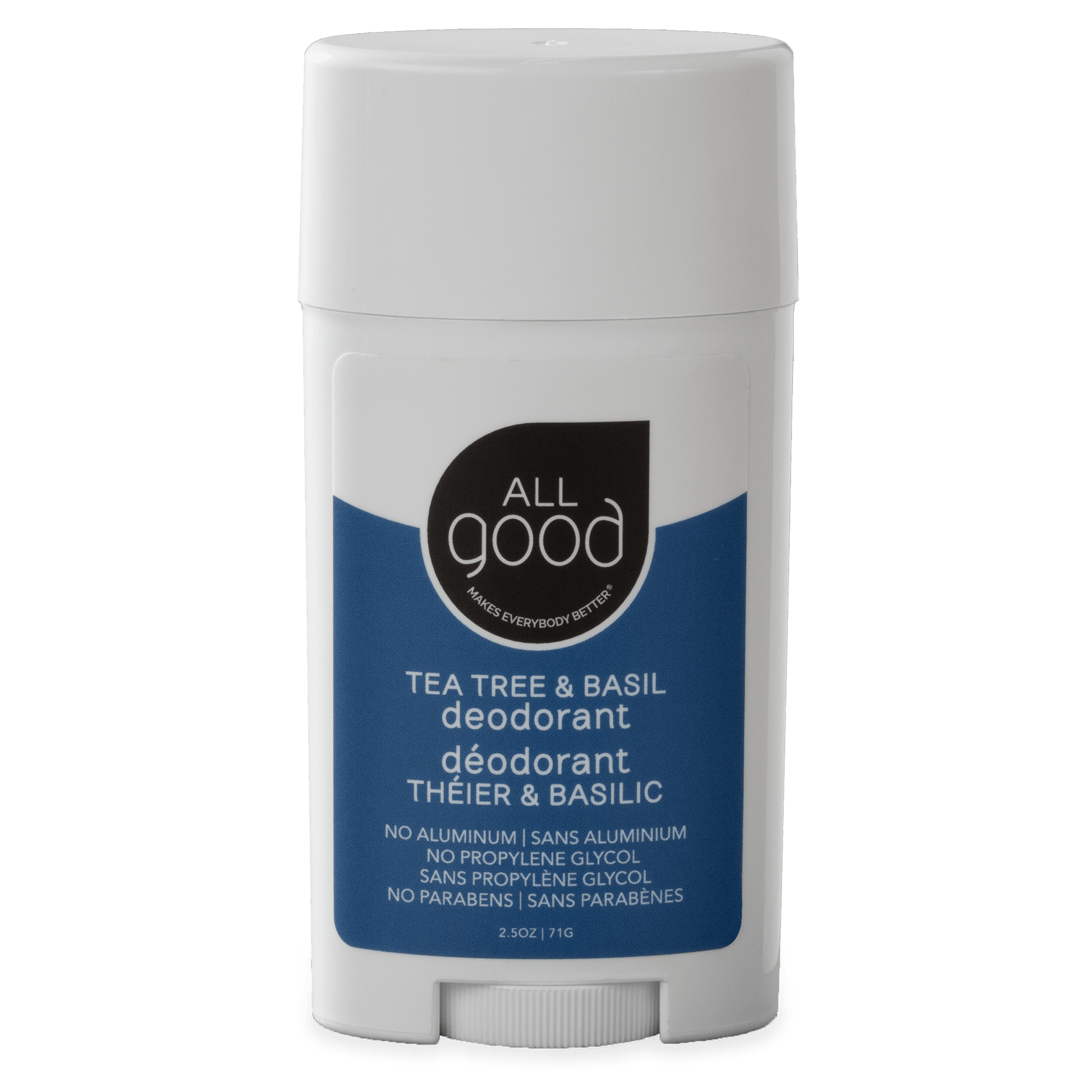 All Good Body Care - All Good Deodorant - Tea Tree & Basil, 2.5 oz - 1