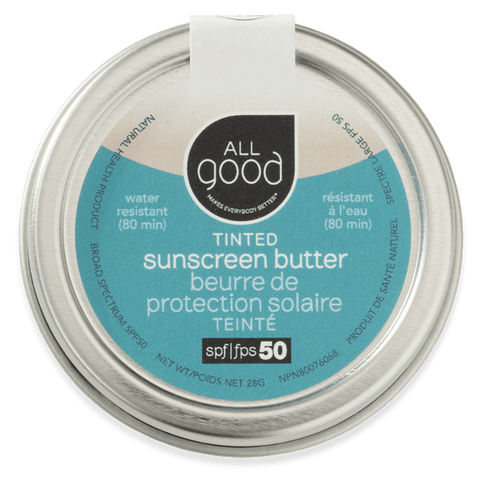 All Good Body Care - SPF50 Tinted Mineral Sunscreen Butter, 1 oz - 1